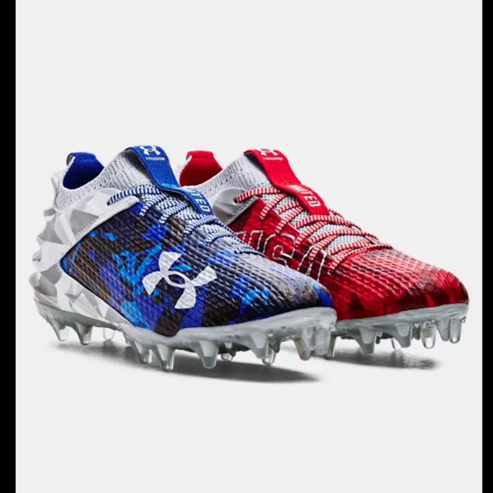 Under Armour Blur Smoke 2.0 MC USA Low Football Cleats Men's Sz 11.5 3026341-100